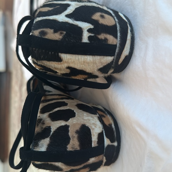 J Crew real calf hair lace up Ballet flats - Picture 4 of 4